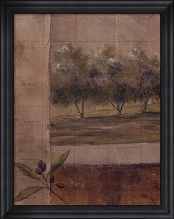 Framed Olive Groves I Print