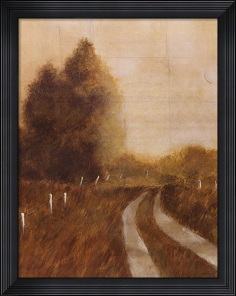 Framed Traveled Path II Print