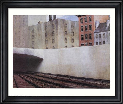 Framed Approaching a City Print