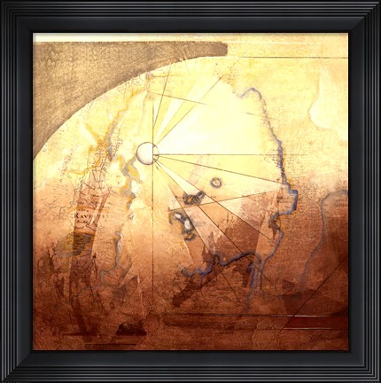 Framed Map Adventures I Print