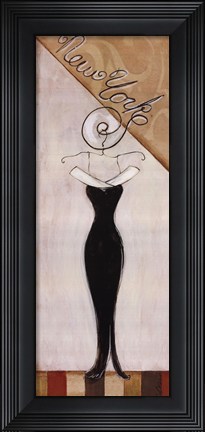 Framed New York Fashion Print