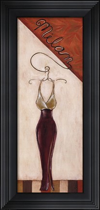 Framed Milan Fashion Print