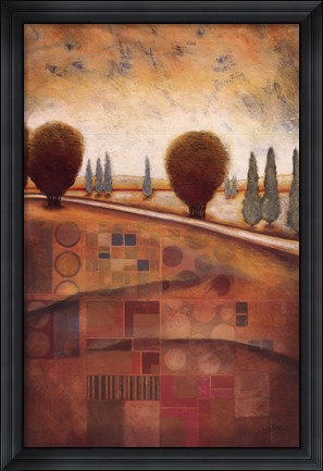 Framed Quilted Landscape II Print