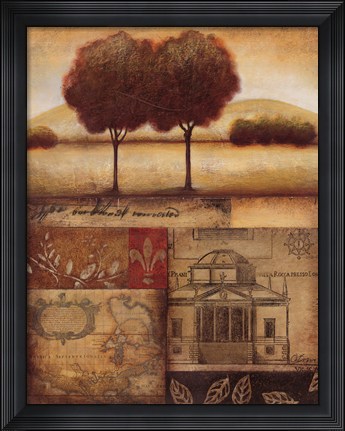 Framed Renaissance Landscape II Print