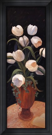 Framed Tulips by Night Print