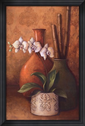 Framed Modern Orchid II Print