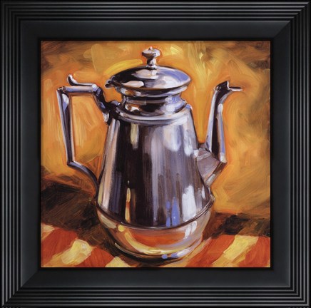 Framed Tea Pot I Print