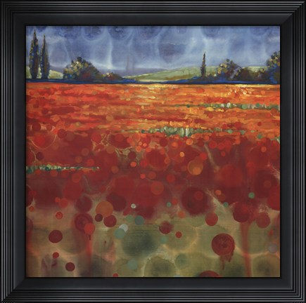 Framed Spring Meadows I - mini Print