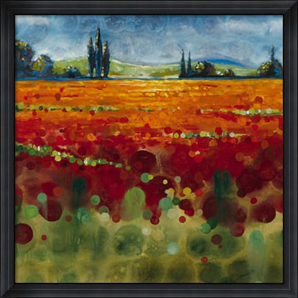 Framed Spring Meadows II Print