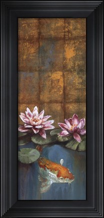 Framed Golden Koi I - mini Print