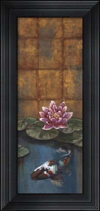 Framed Golden Koi II - mini Print