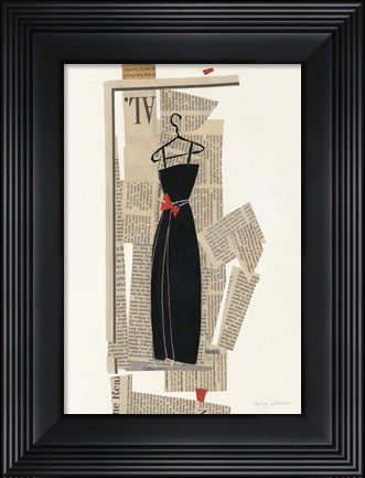 Framed Fashion Pages III Print