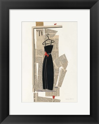 Framed Fashion Pages III Print