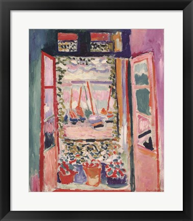 Framed Open Window, Collioure, 1905 Print