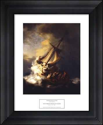 Framed Storm on the Sea of Galilee Print