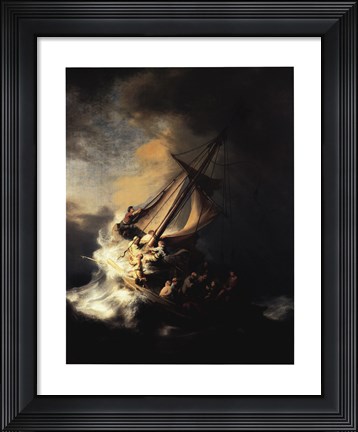 Framed Storm on the Sea of Galilee Print