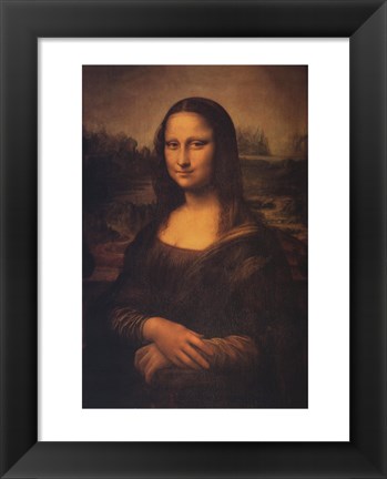 Framed Mona Lisa, c.1507 Print