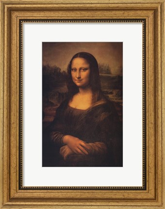Framed Mona Lisa, c.1507 Print