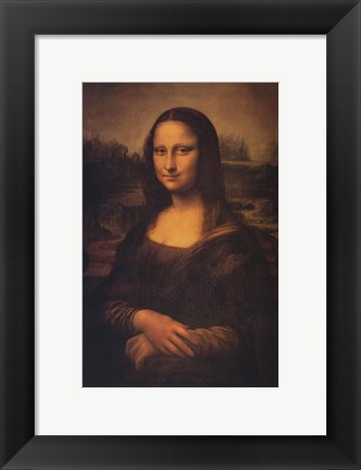 Framed Mona Lisa, c.1507 Print