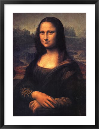 Framed Mona Lisa, c.1507 Print