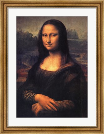 Framed Mona Lisa, c.1507 Print