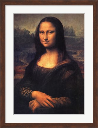 Framed Mona Lisa, c.1507 Print