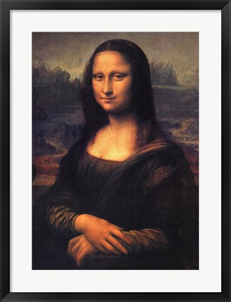 Framed Mona Lisa, c.1507 Print