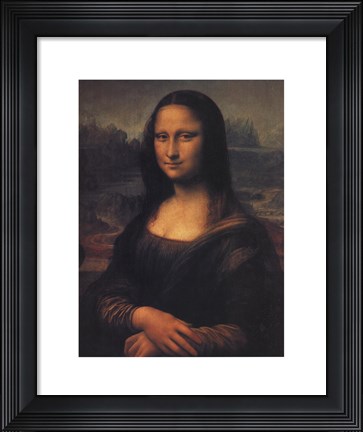 Framed Mona Lisa, c.1507 Print