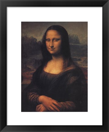 Framed Mona Lisa, c.1507 Print