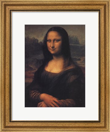 Framed Mona Lisa, c.1507 Print