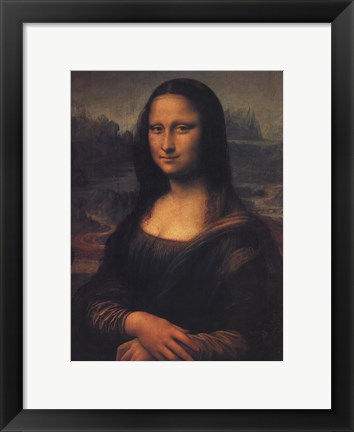 Framed Mona Lisa, c.1507 Print