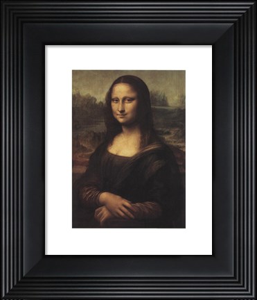 Framed Mona Lisa, c.1507 Print