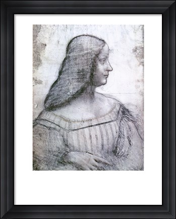 Framed Portrait of Isabella d'Este Print