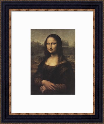 Framed Mona Lisa, c.1507 Print