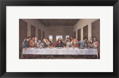 Framed Last Supper Print