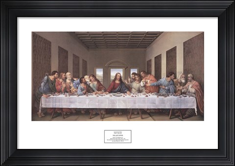 Framed Last Supper Print