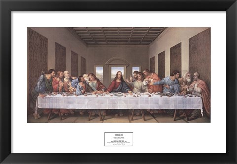 Framed Last Supper Print