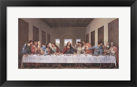 Framed Last Supper Print