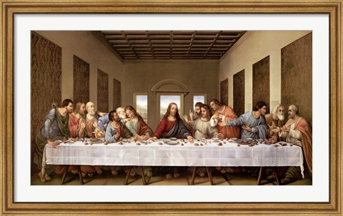 Framed Last Supper Print