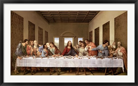 Framed Last Supper Print