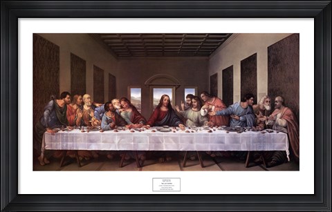 Framed Last Supper Print