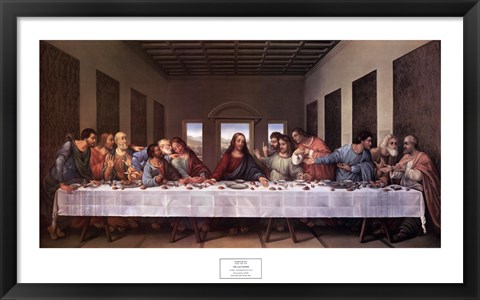 Framed Last Supper Print