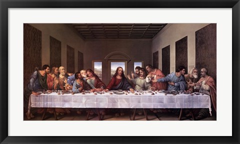 Framed Last Supper Print