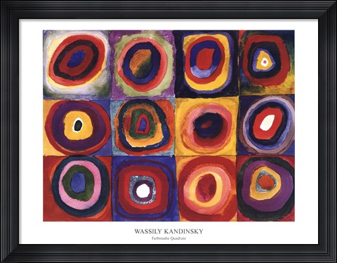 Framed Farbstudie Quadrate, c.1913 Print