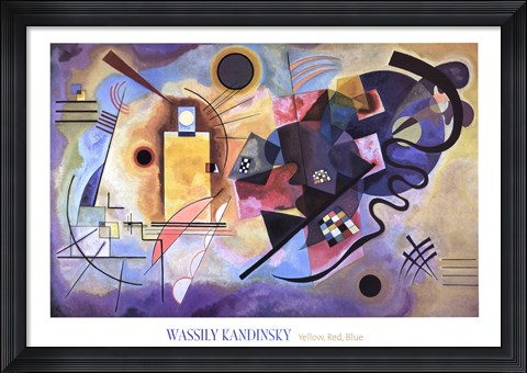 Framed Gelb, Rot, Blau, c.1925 Print