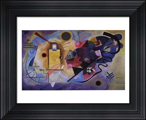 Framed Gelb, Rot, Blau, c.1925 Print