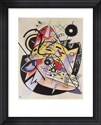 Framed White Dot Print