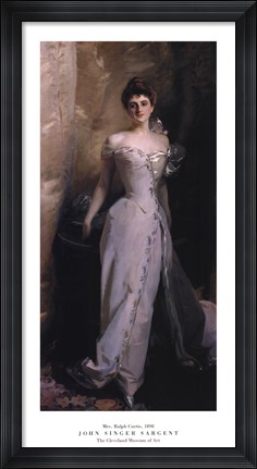 Framed Mrs. Ralph Curtis, 1898 Print