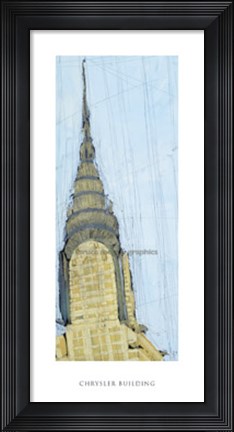 Framed Chrysler Building Print