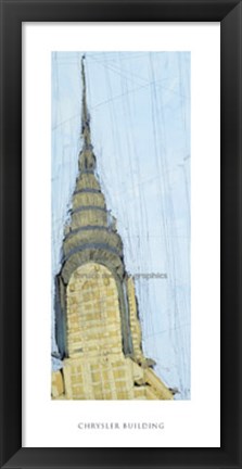 Framed Chrysler Building Print